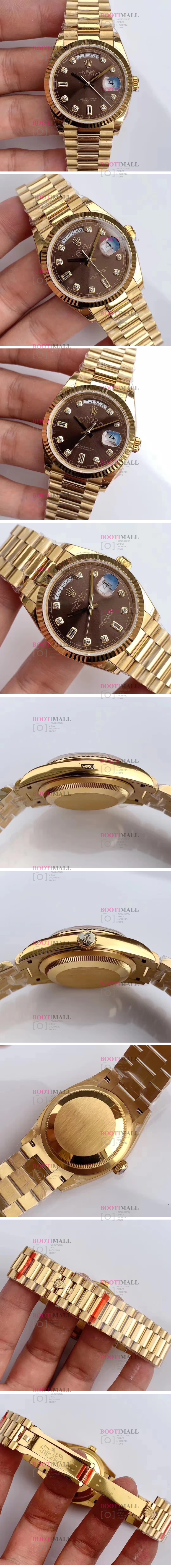 Rolex DAY-DATE Oyster Perpetual DAY.DATE 로렉스 오이스터 퍼페츄얼 데이데이트 골드 128238 1