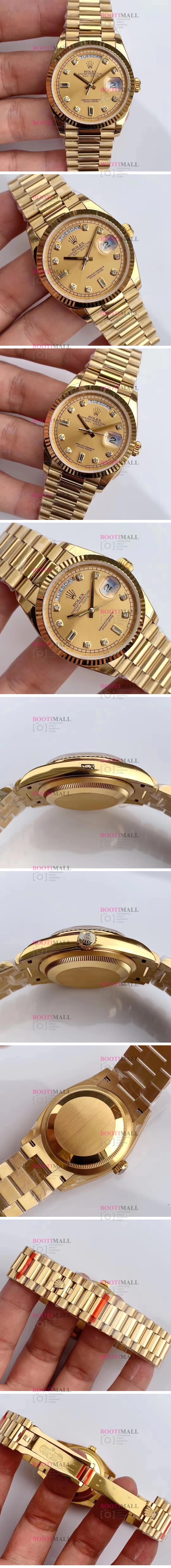 Rolex DAY-DATE Oyster Perpetual DAY.DATE 로렉스 오이스터 퍼페츄얼 데이데이트 골드 128238 1