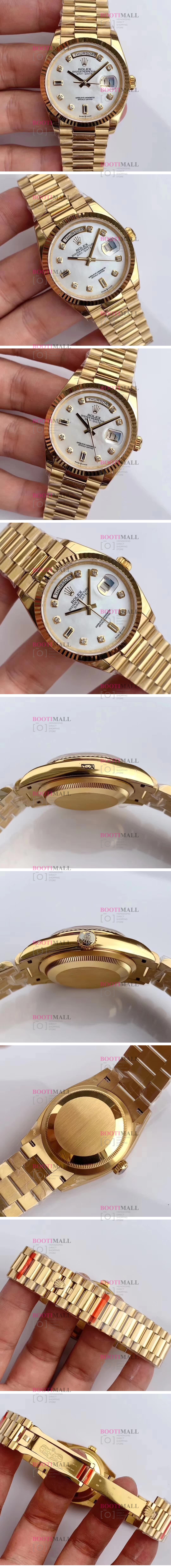 Rolex DAY-DATE Oyster Perpetual DAY.DATE 로렉스 오이스터 퍼페츄얼 데이데이트 골드 128238 1