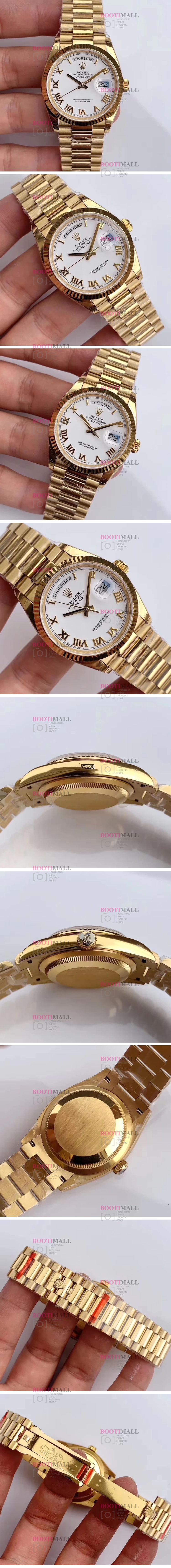 Rolex DAY-DATE Oyster Perpetual DAY.DATE 로렉스 오이스터 퍼페츄얼 데이데이트 골드 128238 1