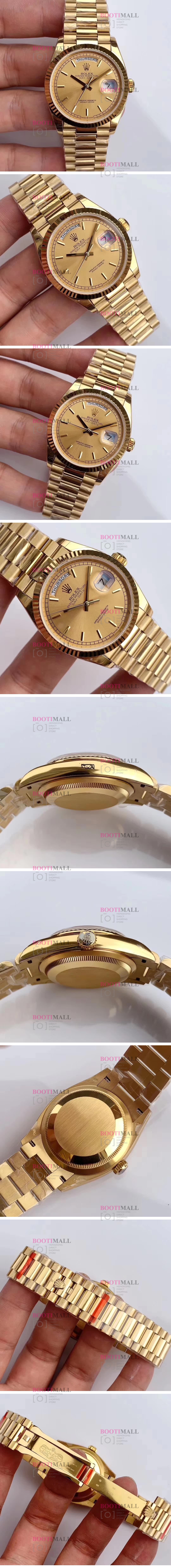 Rolex DAY-DATE Oyster Perpetual DAY.DATE 로렉스 오이스터 퍼페츄얼 데이데이트 골드 128238 1