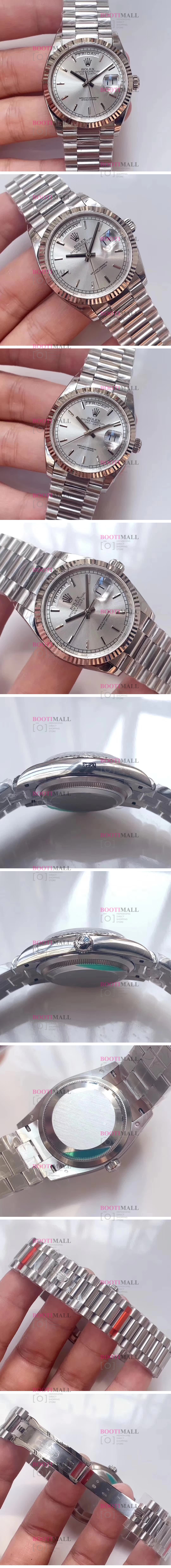 Rolex 로렉스 Oyster Perpetual DAY-DATE 오이스터 퍼페츄얼 데이데이트 실버 128238 1