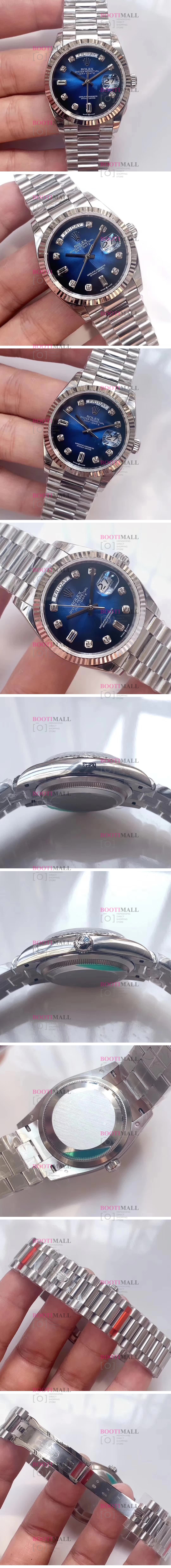 Rolex 로렉스 Oyster Perpetual DAY-DATE 오이스터 퍼페츄얼 데이데이트 실버 128238 1