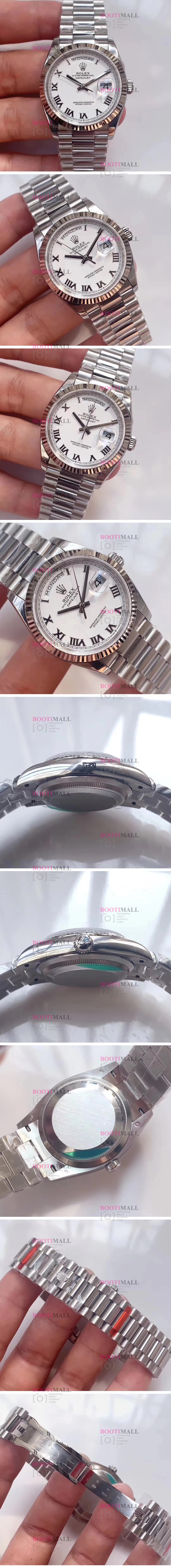 Rolex 로렉스 Oyster Perpetual DAY-DATE 오이스터 퍼페츄얼 데이데이트 실버 128238 1