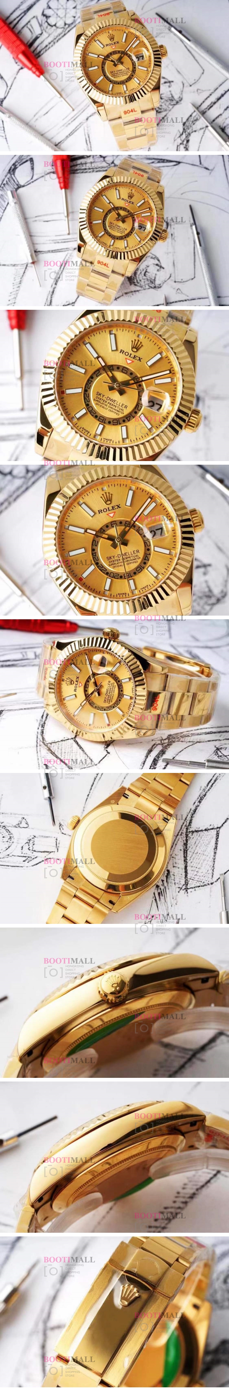 Rolex Sky-Dweller 326934 Gold Dial 42mm - 로렉스 스카이드웰러 326934 골드 1