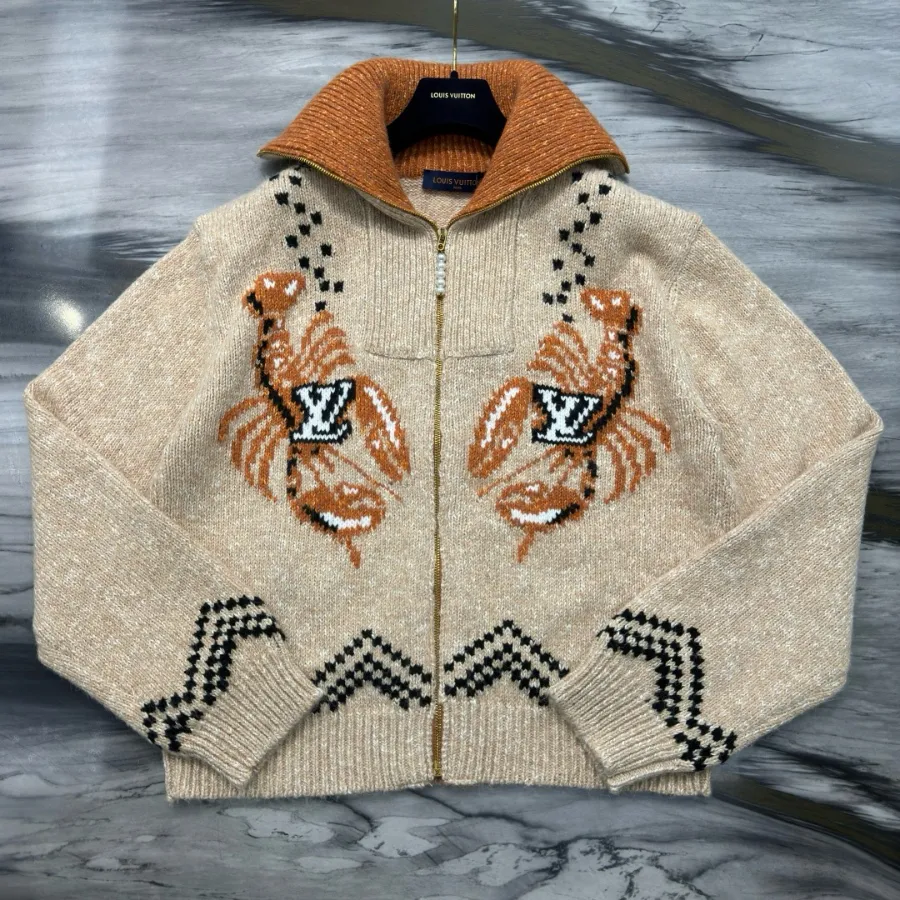 Louis Vuitton 루이비통 자수 니트 허리 집업 가디건 [가격문의상품입니다] 7