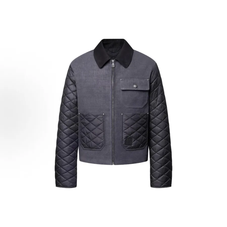 LV x Nigo FW25 콜라보 남성 퀼팅 포켓 집업 자켓 4