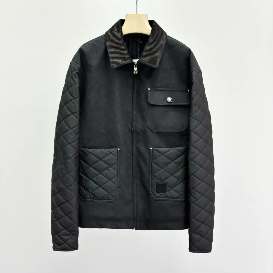 LV x Nigo FW25 콜라보 남성 퀼팅 포켓 집업 자켓 5