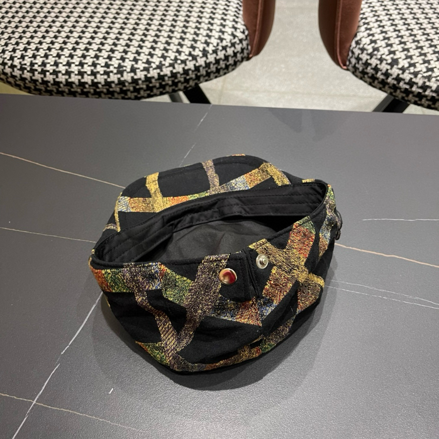 Unknown 알 수 봄 여름 남녀 공용 헌팅캡 복고풍 영국 격자 무늬 7