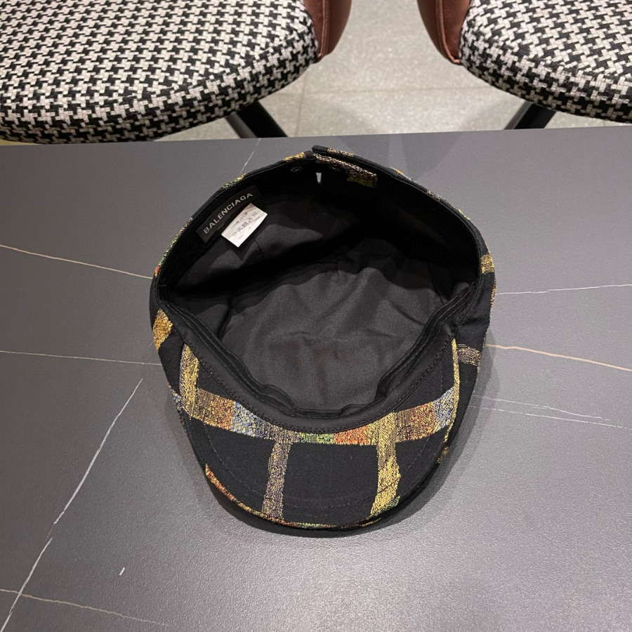 Unknown 알 수 봄 여름 남녀 공용 헌팅캡 복고풍 영국 격자 무늬 8