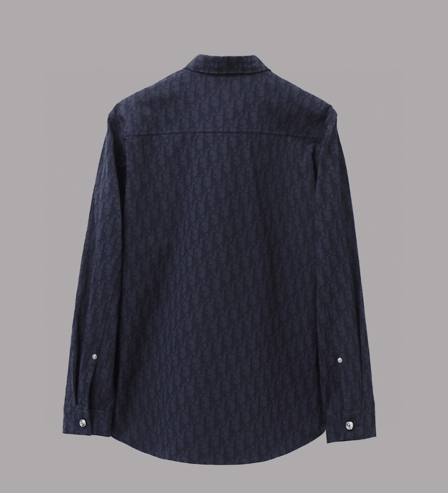 DIOR 로고 올오버 로고 자가드 셔츠 (Dior Oblique 패턴 시리즈) 3