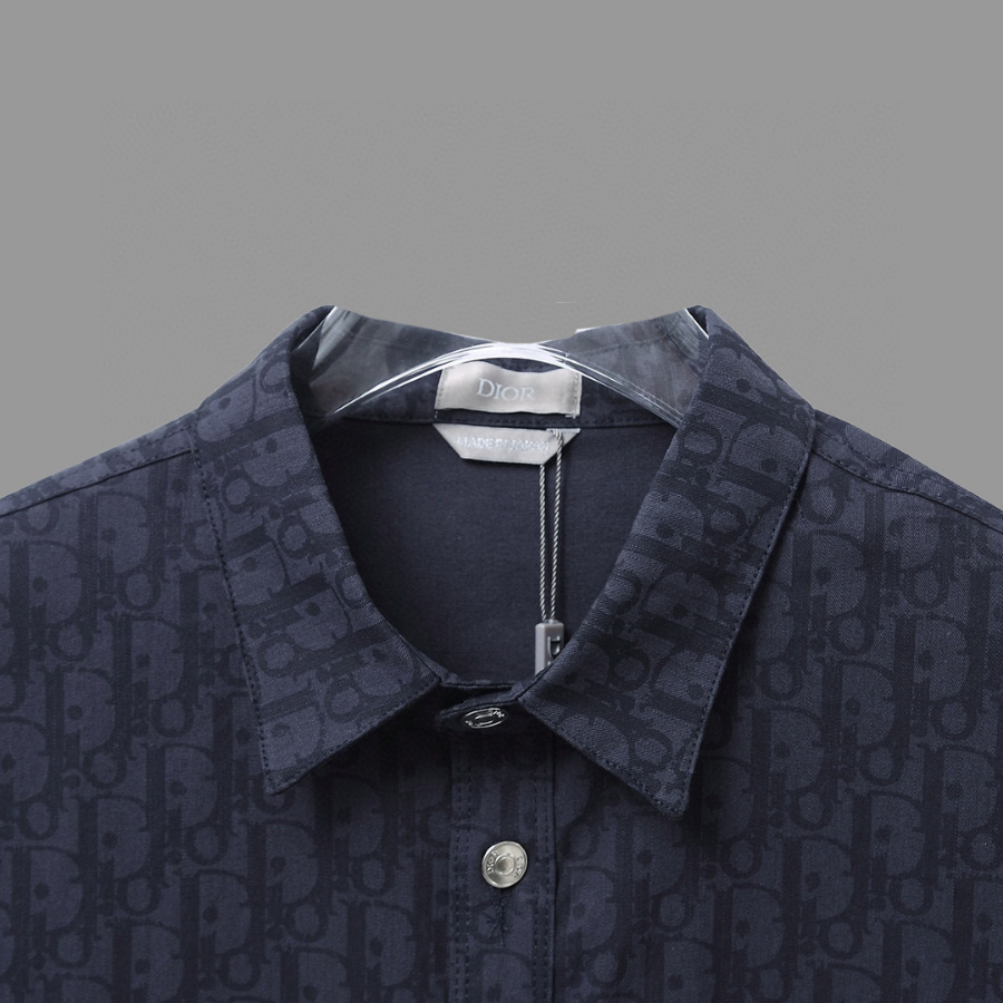 DIOR 로고 올오버 로고 자가드 셔츠 (Dior Oblique 패턴 시리즈) 10