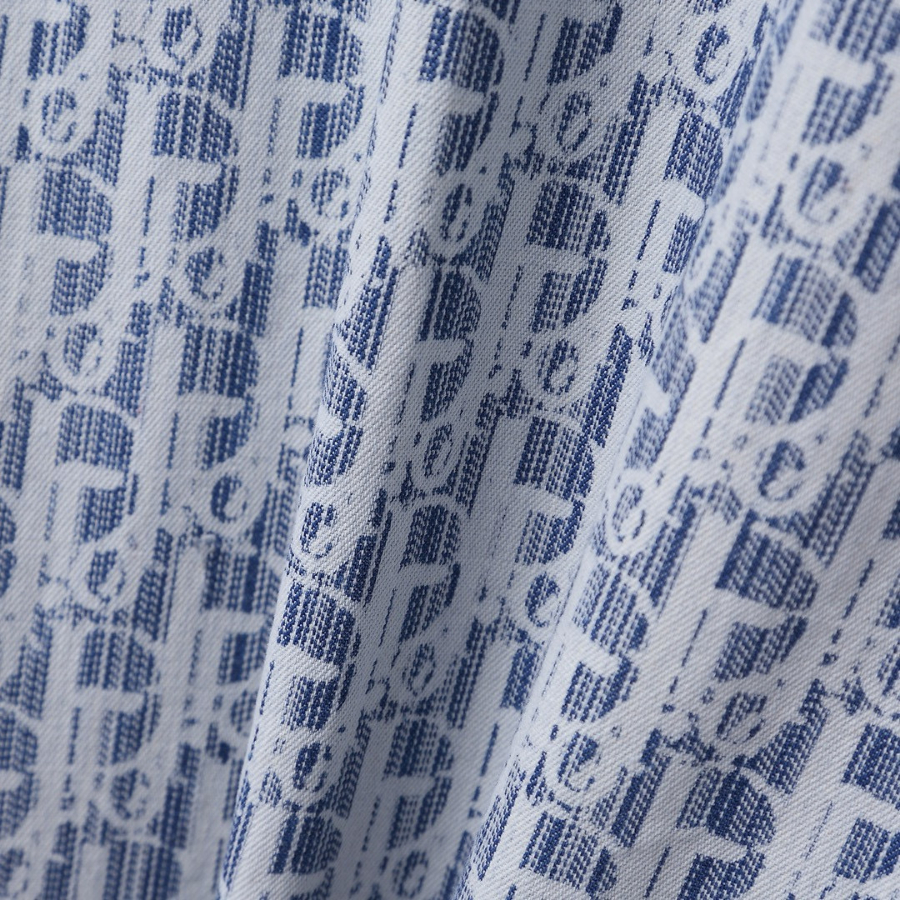 DIOR 로고 올오버 로고 자가드 셔츠 (Dior Oblique 패턴 시리즈) 10