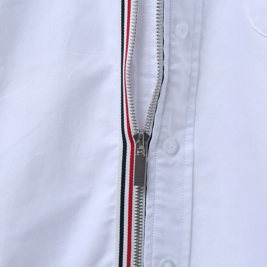 Thom Browne TB 후드 지퍼 셔츠 (삼선 디테일 클래식) 8