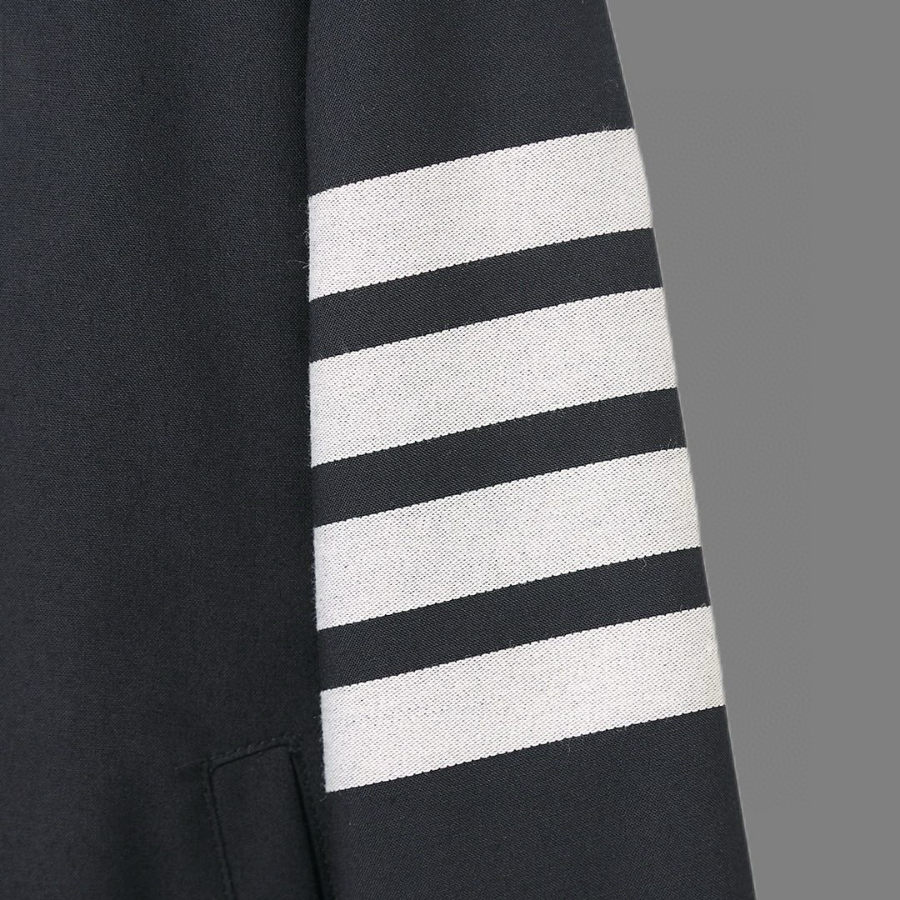 Thom Browne TB 울 블렌드 컬러 배색 야구 점퍼 9