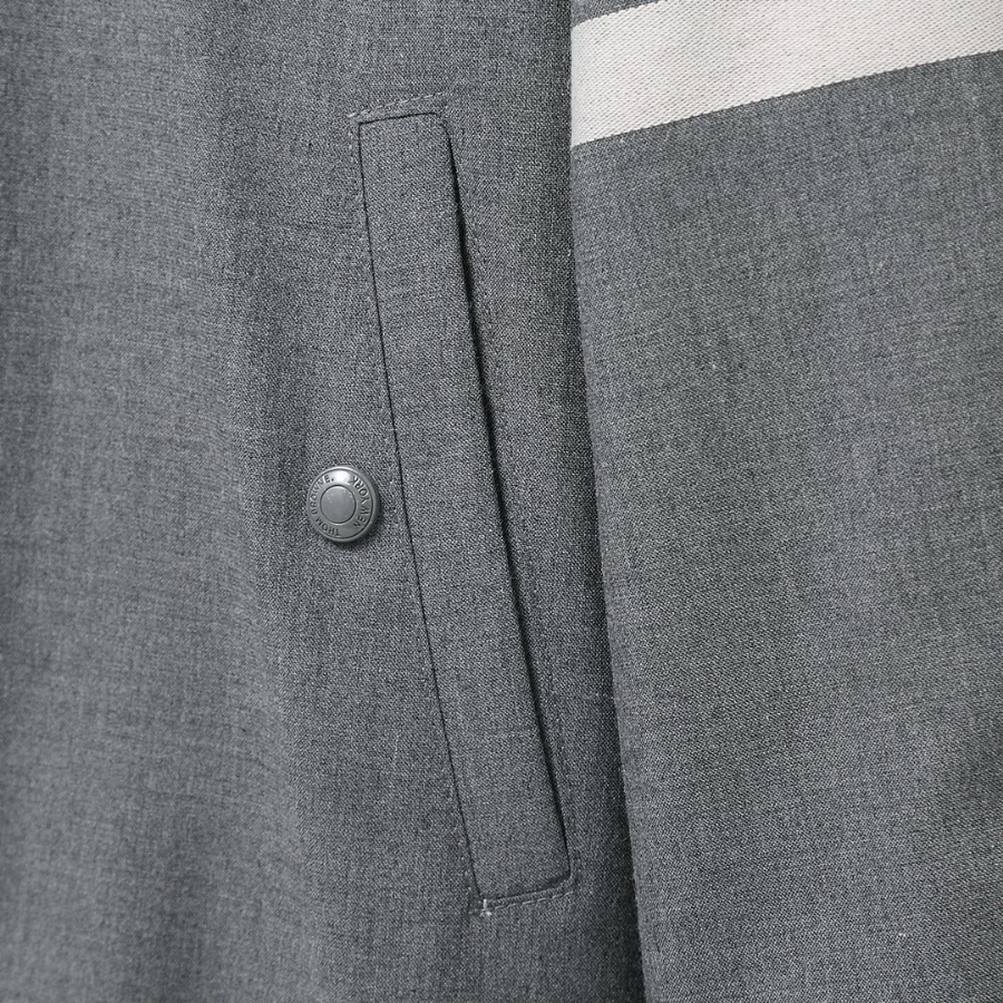 Thom Browne TB 울 블렌드 컬러 배색 야구 점퍼 10