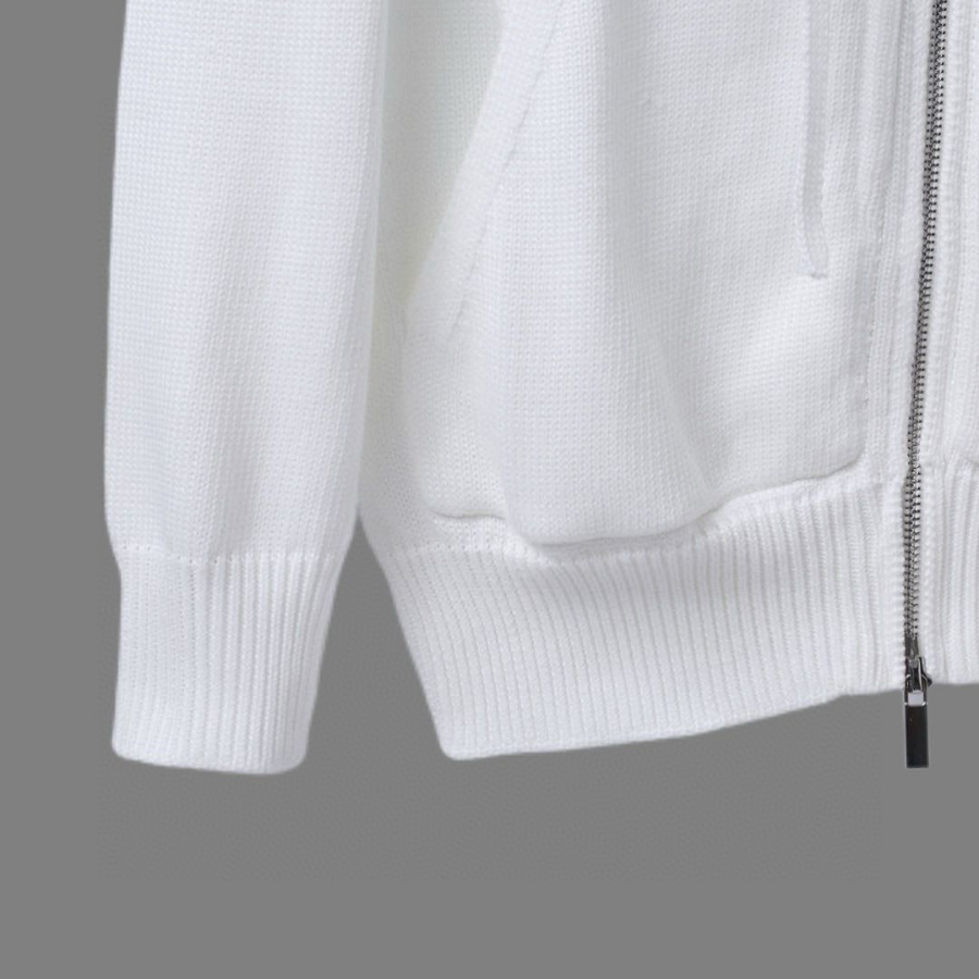 Thom Browne TB 요트 자수 순모 니트 후드 집업 8