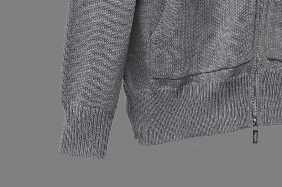 Thom Browne TB 요트 자수 순모 니트 후드 집업 10