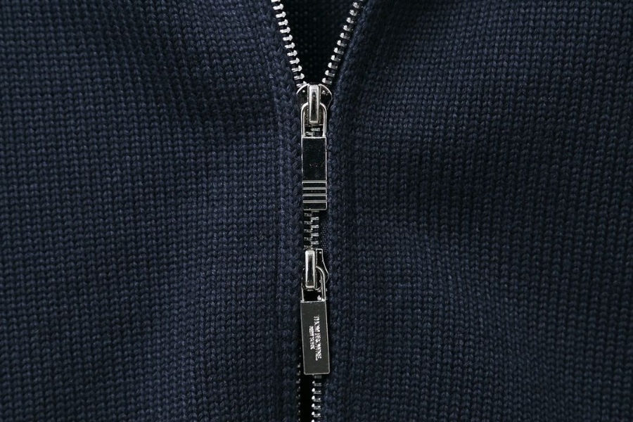 Thom Browne TB 요트 자수 순모 니트 후드 집업 10