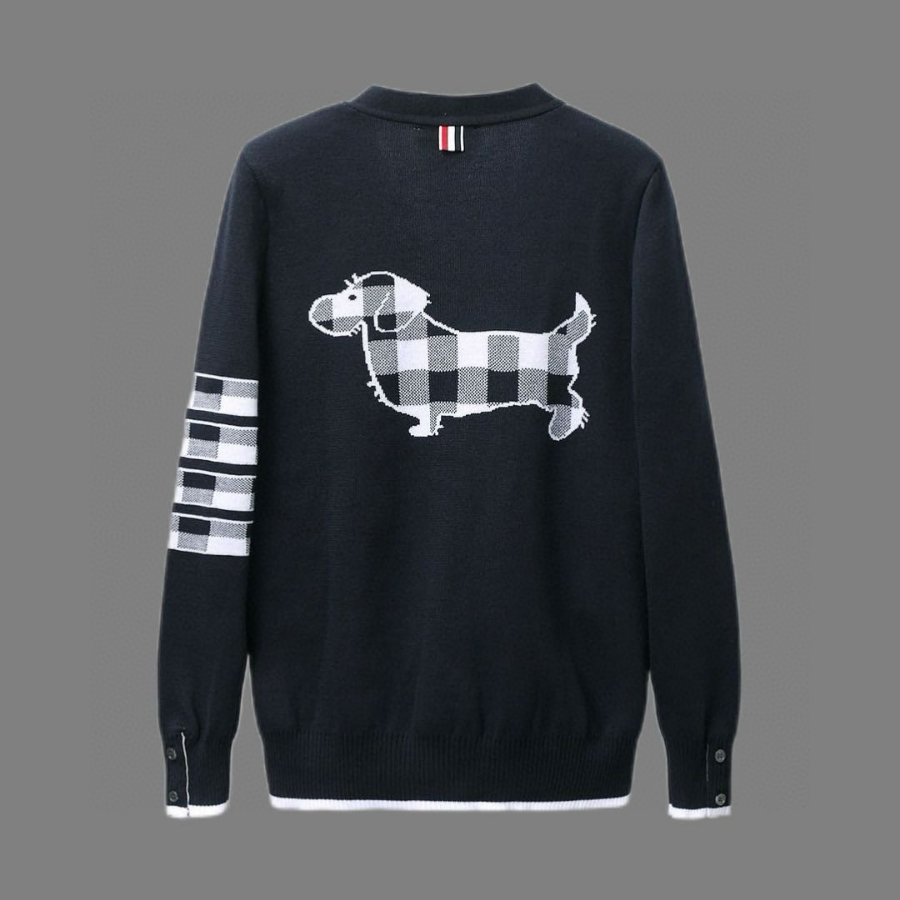 Thom Browne TB 강아지 자수 순모 가디건 (프리미엄 버전) 3