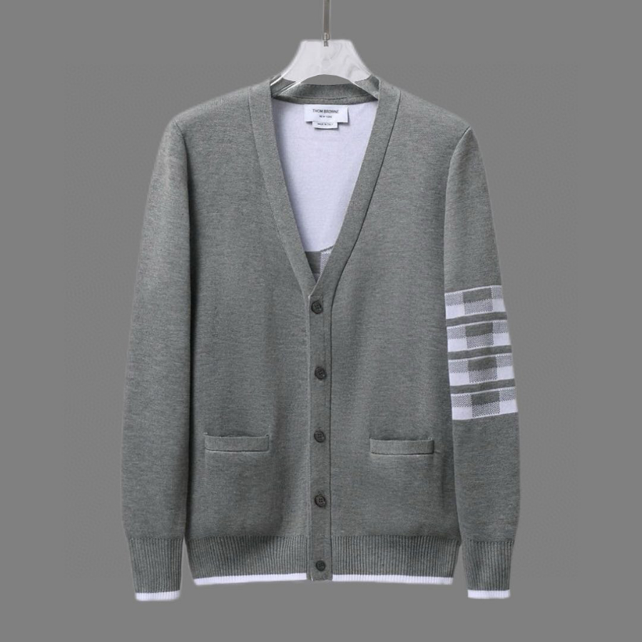 Thom Browne TB 강아지 자수 순모 가디건 (프리미엄 버전) 2