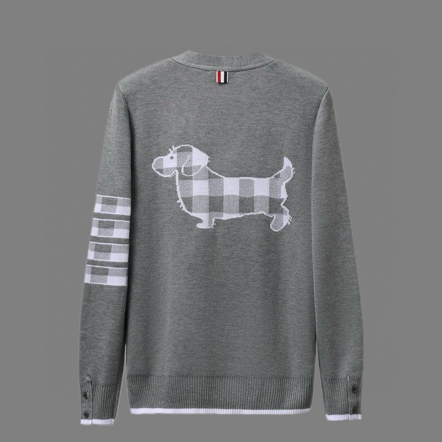 Thom Browne TB 강아지 자수 순모 가디건 (프리미엄 버전) 3