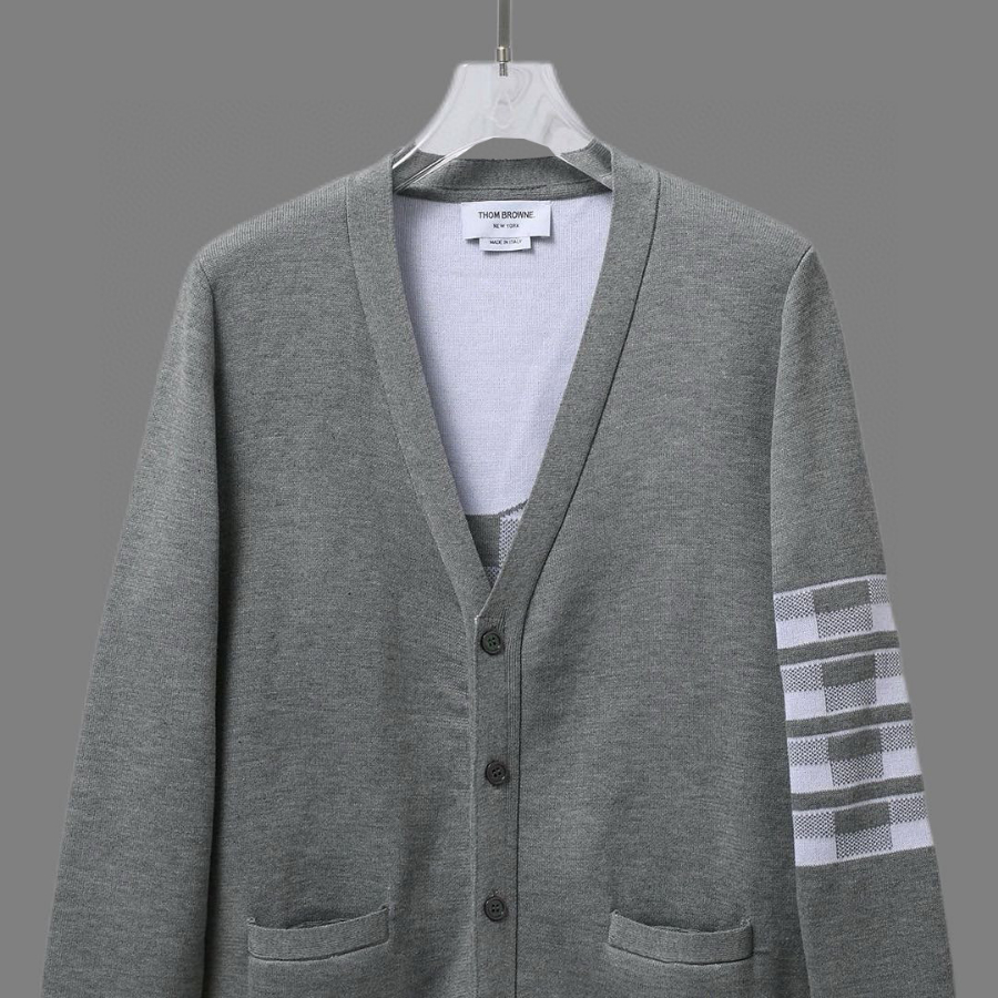 Thom Browne TB 강아지 자수 순모 가디건 (프리미엄 버전) 5