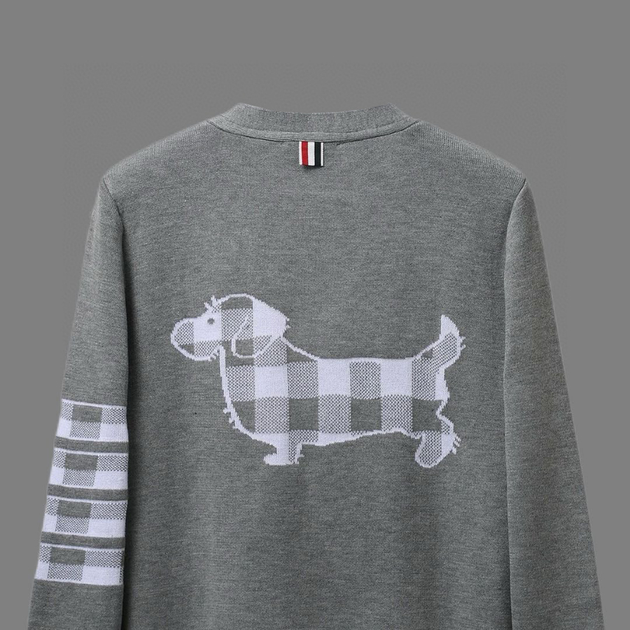 Thom Browne TB 강아지 자수 순모 가디건 (프리미엄 버전) 7