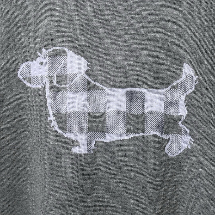 Thom Browne TB 강아지 자수 순모 가디건 (프리미엄 버전) 10