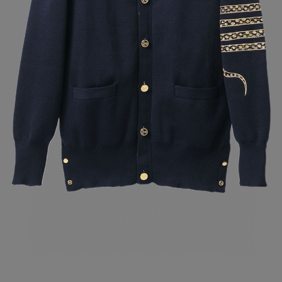 Thom Browne TB 스네이크 한정판 순모 가디건 (프리미엄 버전) 6