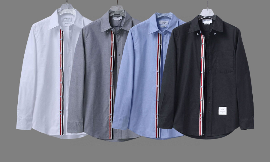 Thom Browne 톰브라운 스타일 내직 밴드 셔츠 3