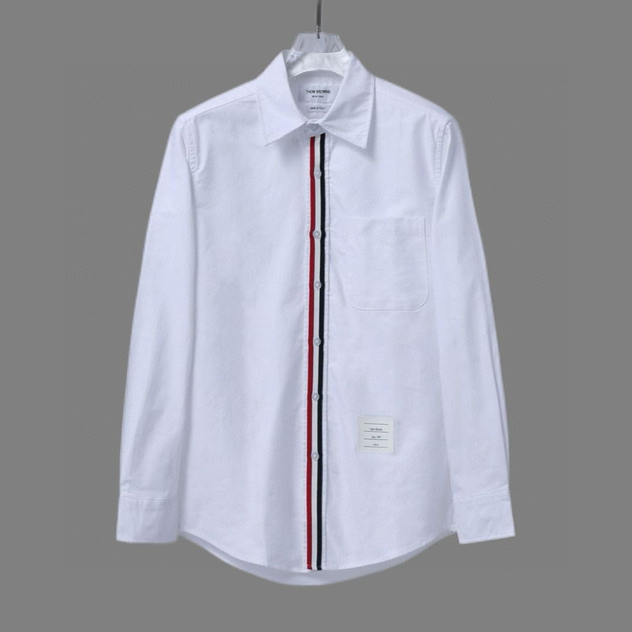 Thom Browne 톰브라운 스타일 니트 밴드 셔츠 3