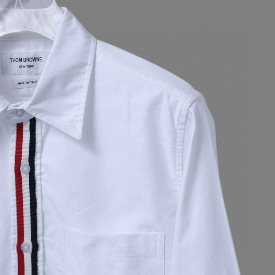 Thom Browne 톰브라운 스타일 니트 밴드 셔츠 9