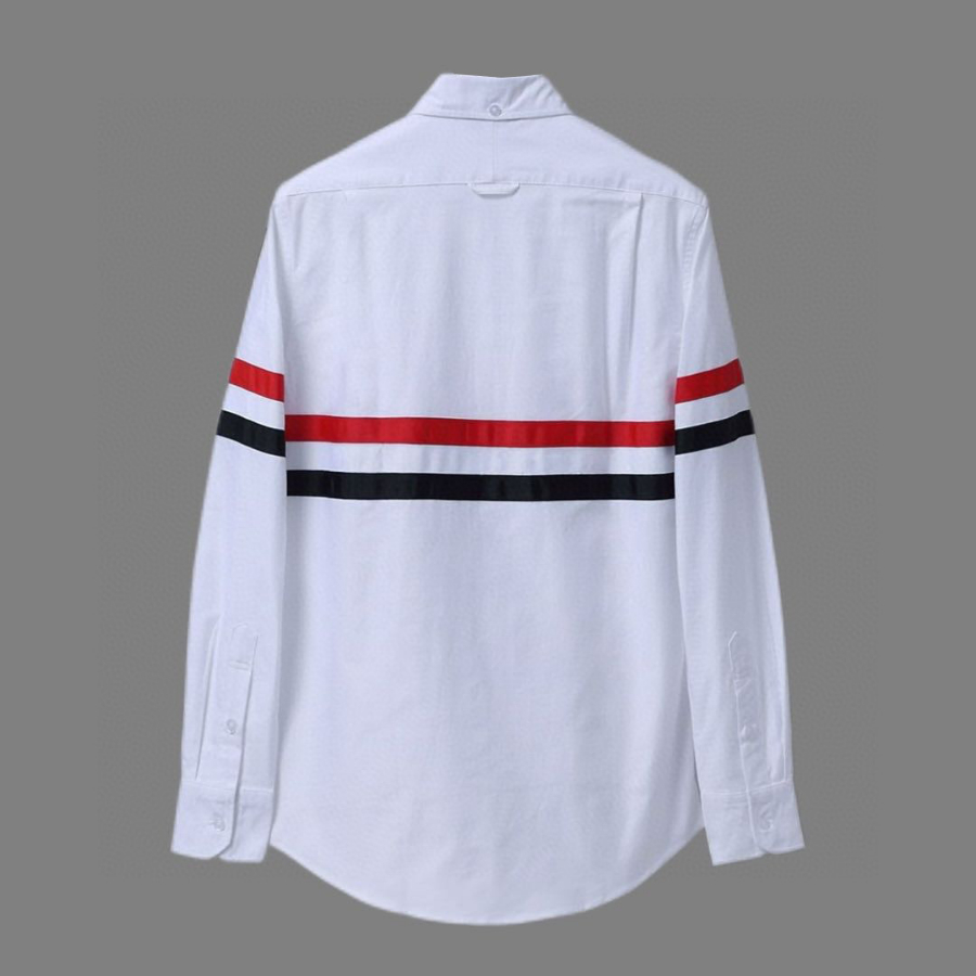 Thom Browne 톰브라운 스타일 와이드 밴드 스트라이프 셔츠 3