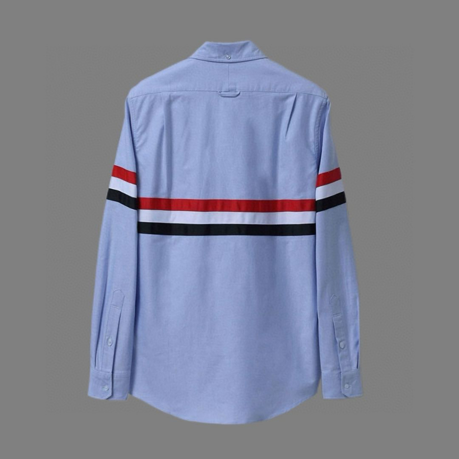 Thom Browne 톰브라운 스타일 와이드 밴드 스트라이프 셔츠 5