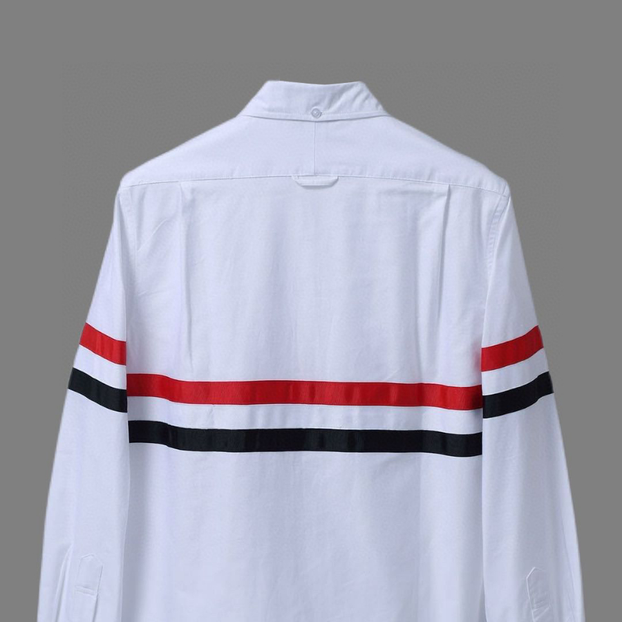 Thom Browne 톰브라운 스타일 와이드 밴드 스트라이프 셔츠 8