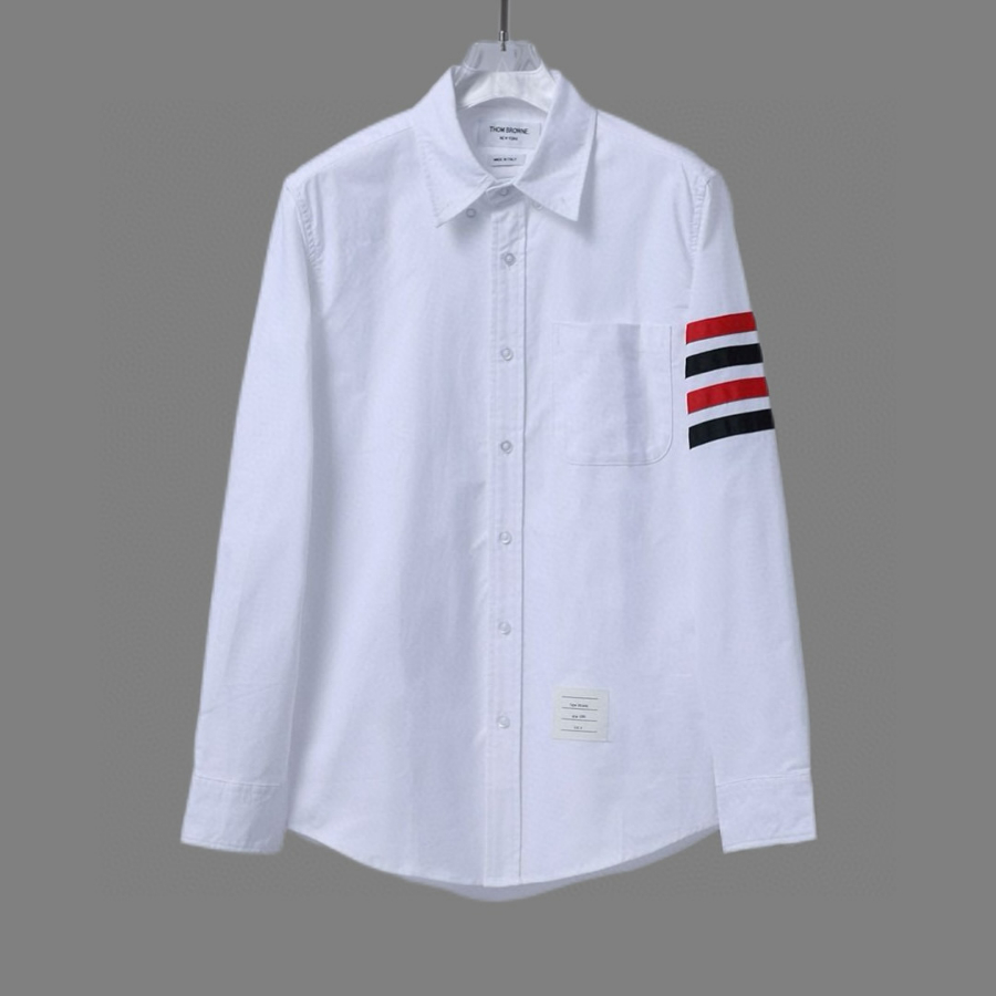 THOM BROWNE 톰브라운 TB 더블 색상 소매 띠 셔츠 4