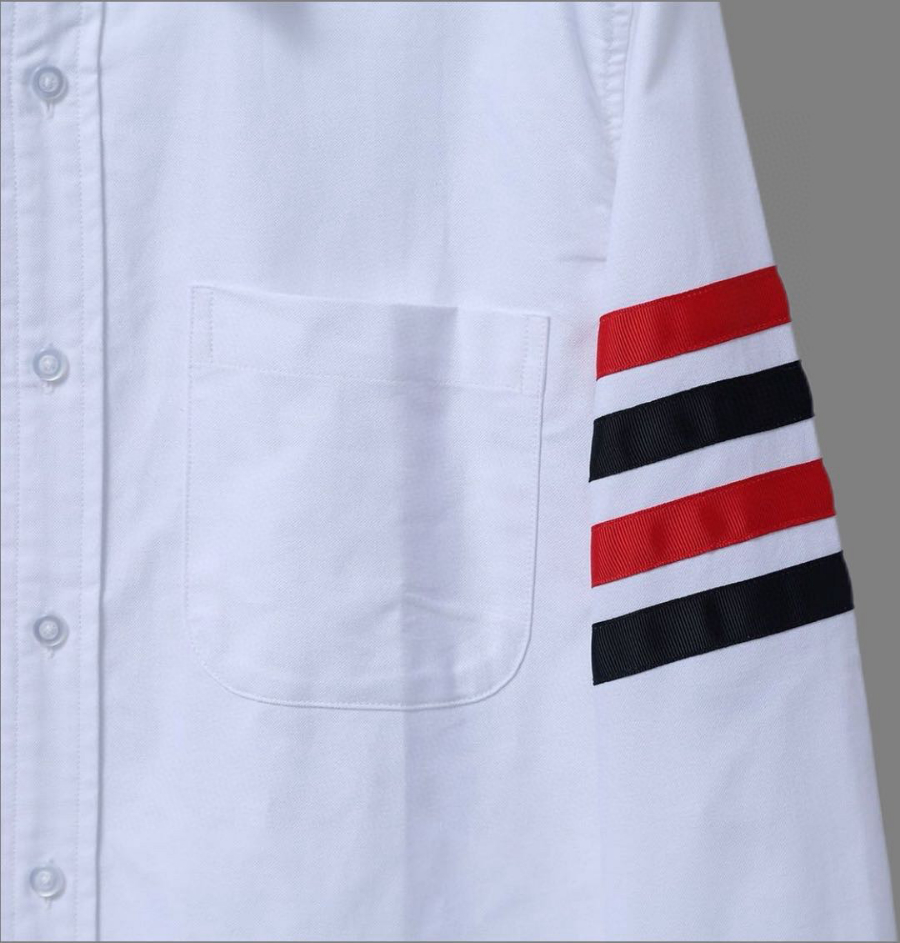 THOM BROWNE 톰브라운 TB 더블 색상 소매 띠 셔츠 10