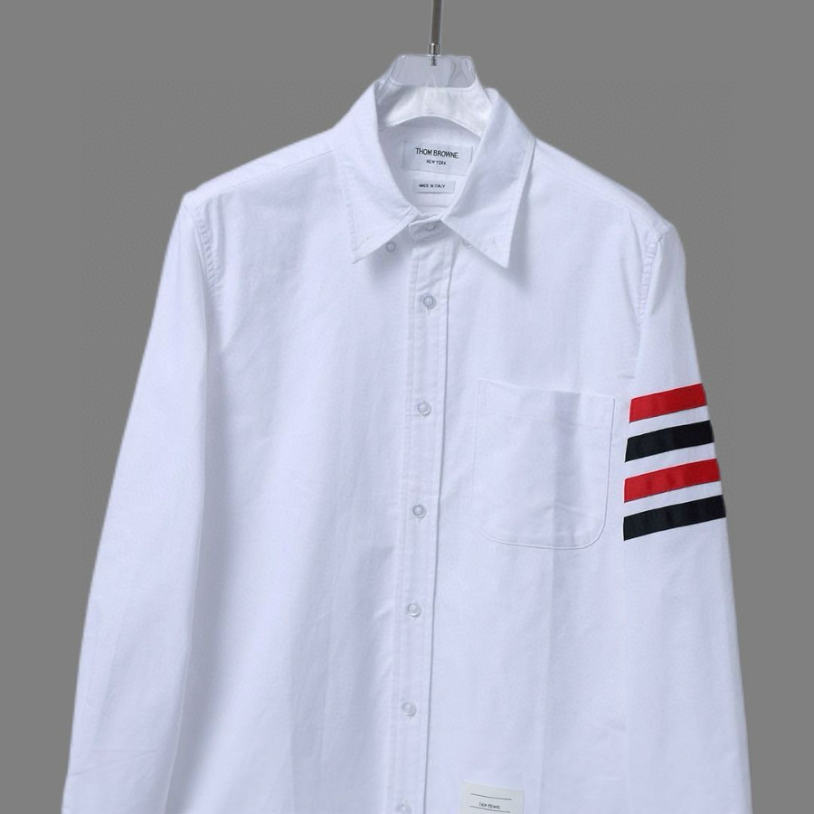 THOM BROWNE 톰브라운 TB 더블 색상 소매 띠 셔츠 11