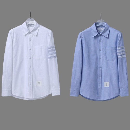 Thom Browne 톰브라운 스타일 사선 스트라이프 소매 셔츠 2