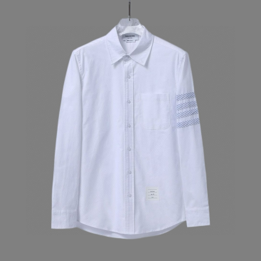 Thom Browne 톰브라운 스타일 사선 스트라이프 소매 셔츠 3