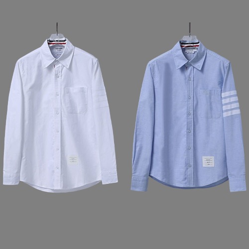 THOM BROWNE 톰브라운 TB 화이트 소매 라인 셔츠 2