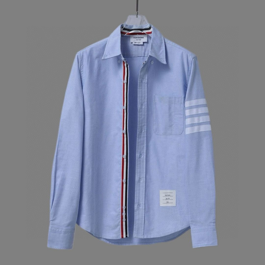 THOM BROWNE 톰브라운 TB 화이트 소매 라인 셔츠 5