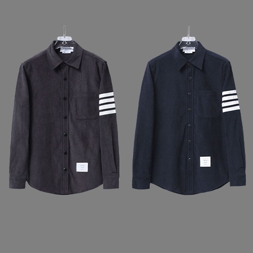 Thom Browne 톰브라운 스타일 코듀로이 소매 밴드 셔츠 자켓 2