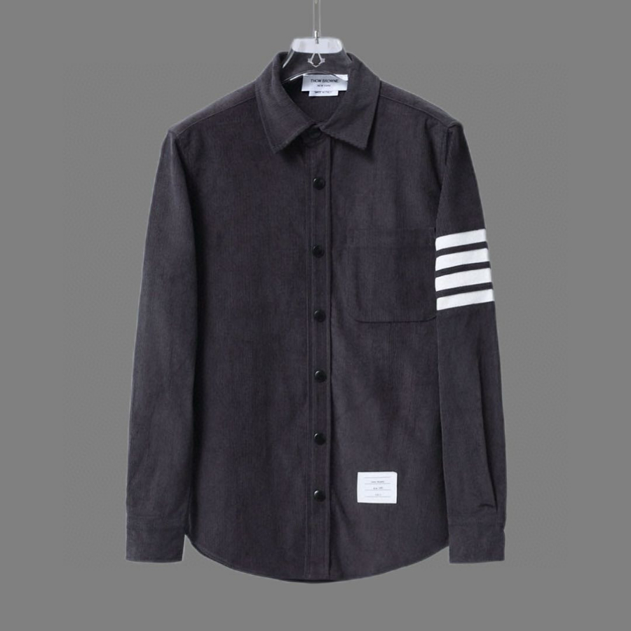 Thom Browne 톰브라운 스타일 코듀로이 소매 밴드 셔츠 자켓 3