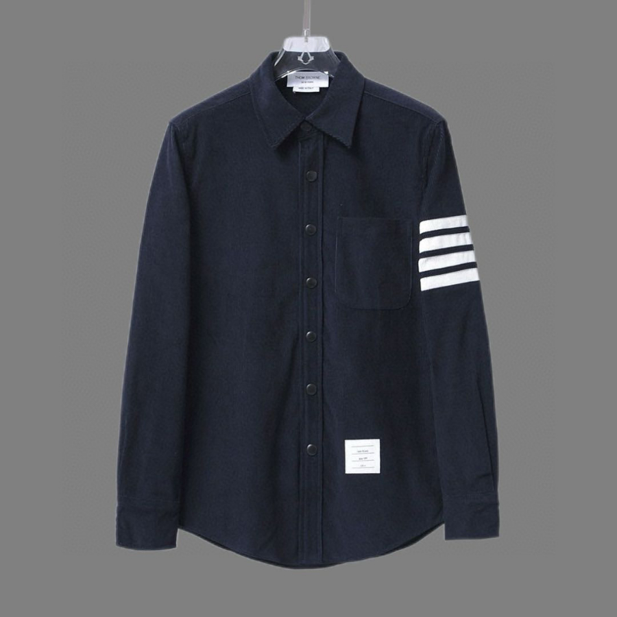 Thom Browne 톰브라운 스타일 코듀로이 소매 밴드 셔츠 자켓 5