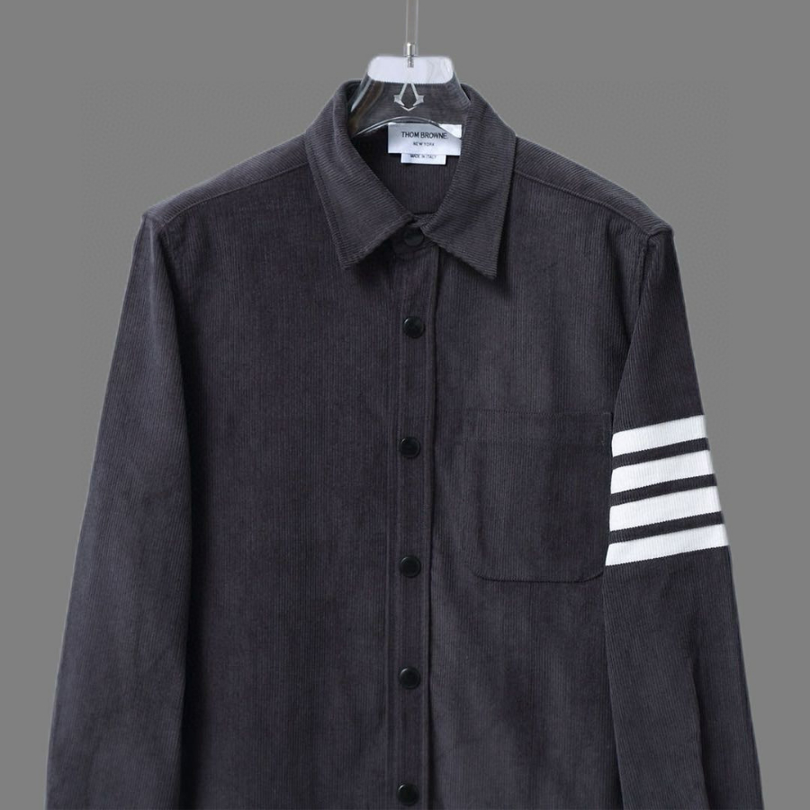 Thom Browne 톰브라운 스타일 코듀로이 소매 밴드 셔츠 자켓 7