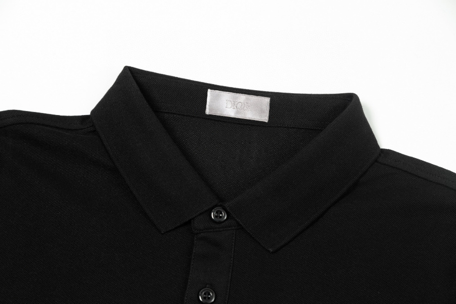 DIOR 디올 남성 고품질 면 소재 비즈니스 캐주얼 긴팔 폴로 셔츠 7