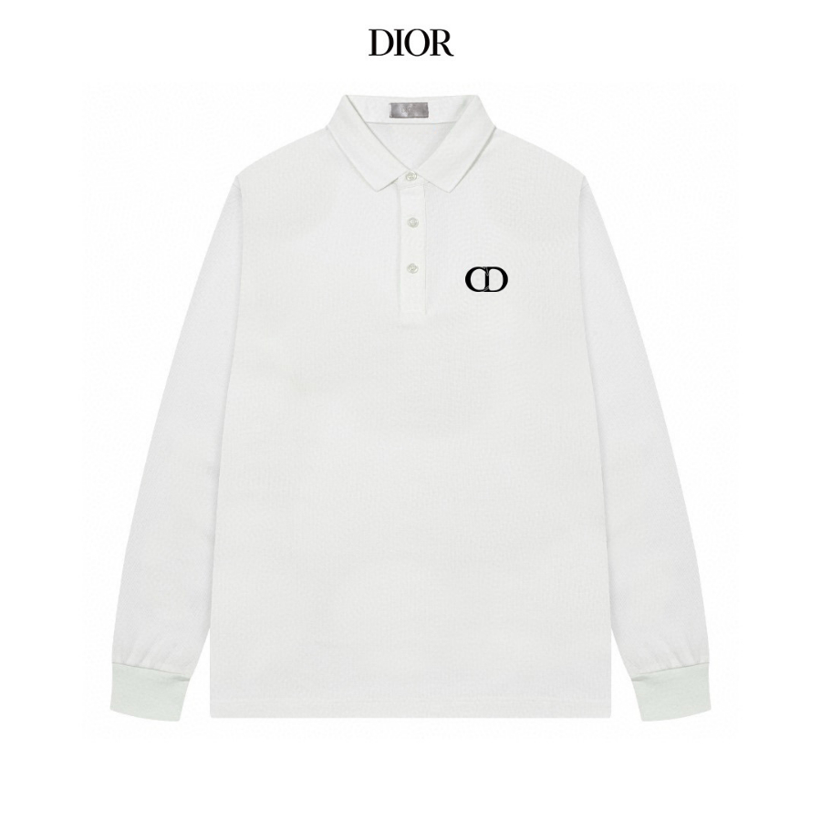 Dior 디올 25SS 남성 고급 면 셔츠 긴팔 폴로 4