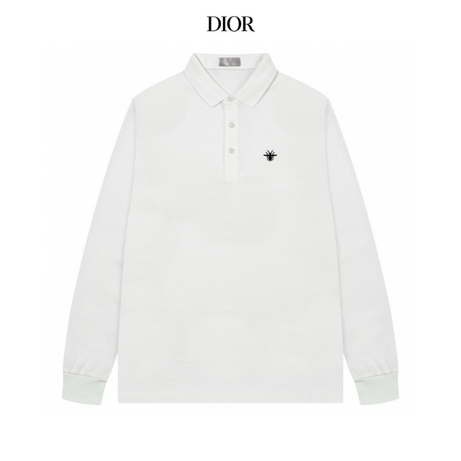 Dior 디올 남성 고품질 면 소재 긴팔 폴로 셔츠 3